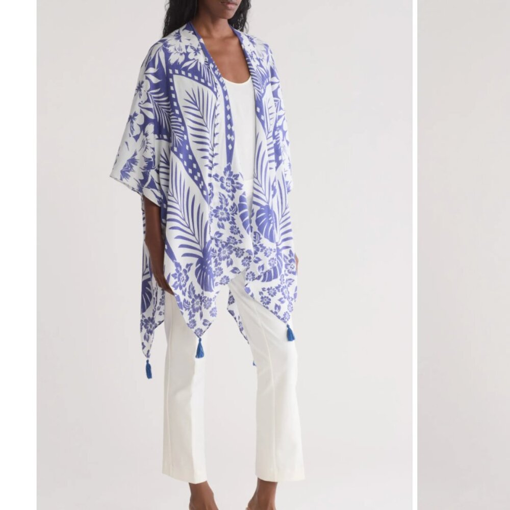 NWT Vince Comuto Tropical Print Duster/Cover Up - Picture 4 of 12